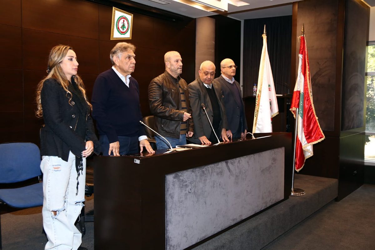 قسم اليمين لأطباء جدد في نقابة أطباء لبنان في بيروت