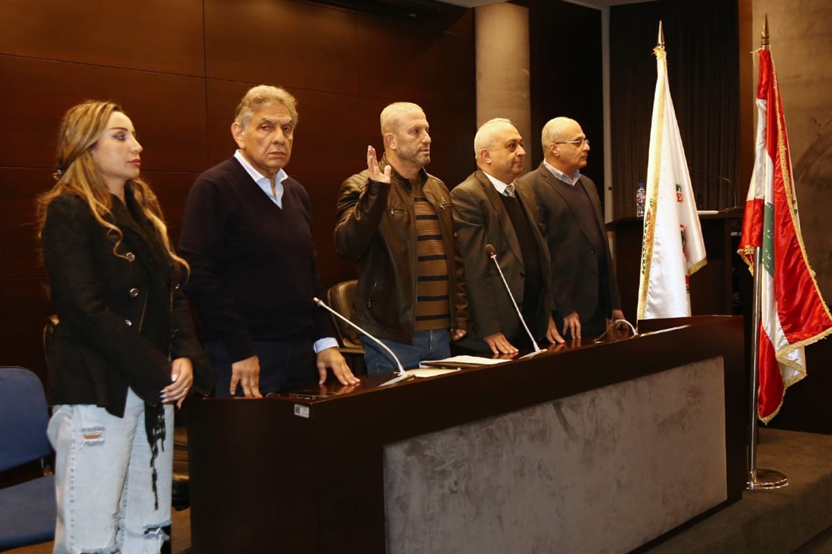 قسم اليمين لأطباء جدد في نقابة أطباء لبنان في بيروت