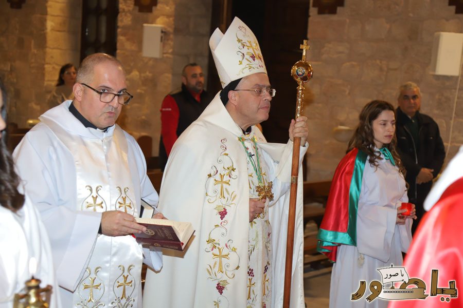 قداس ليلة الميلاد المجيد في كاتدرائية سيدة البحار المارونية في صور