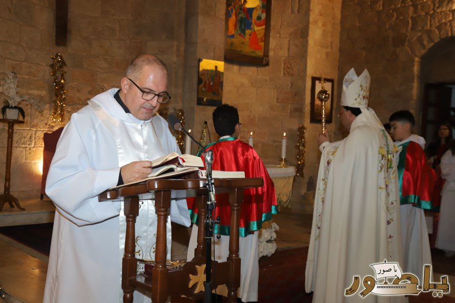 قداس ليلة الميلاد المجيد في كاتدرائية سيدة البحار المارونية في صور