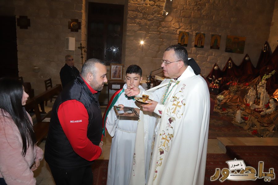 قداس ليلة الميلاد المجيد في كاتدرائية سيدة البحار المارونية في صور