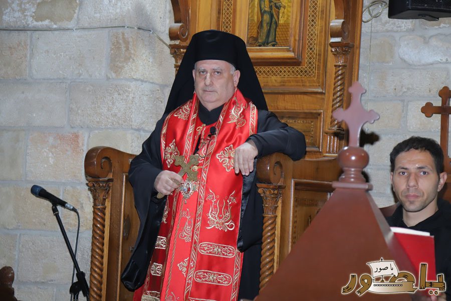 قداس ليلة الميلاد المجيد في كاتدرائية القديس توما الرسول للروم الملكيين الكاثوليك في صور