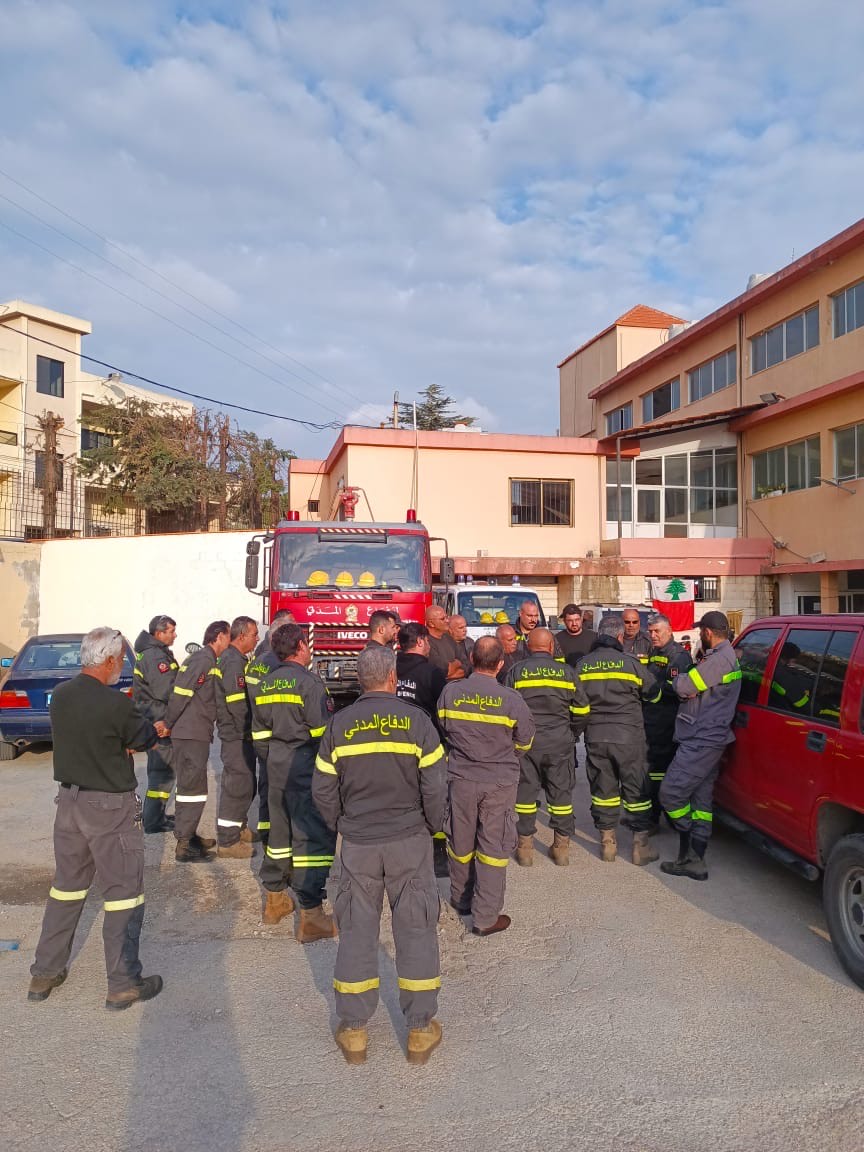 استنفار للدفاع المدني في النبطية وبلداتها عشية عيد الميلاد