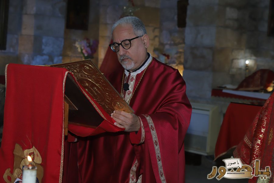 بالصور: قداس الميلاد المجيد في كاتدرائية القديس توما الرسول للروم الملكيين الكاثوليك في صور