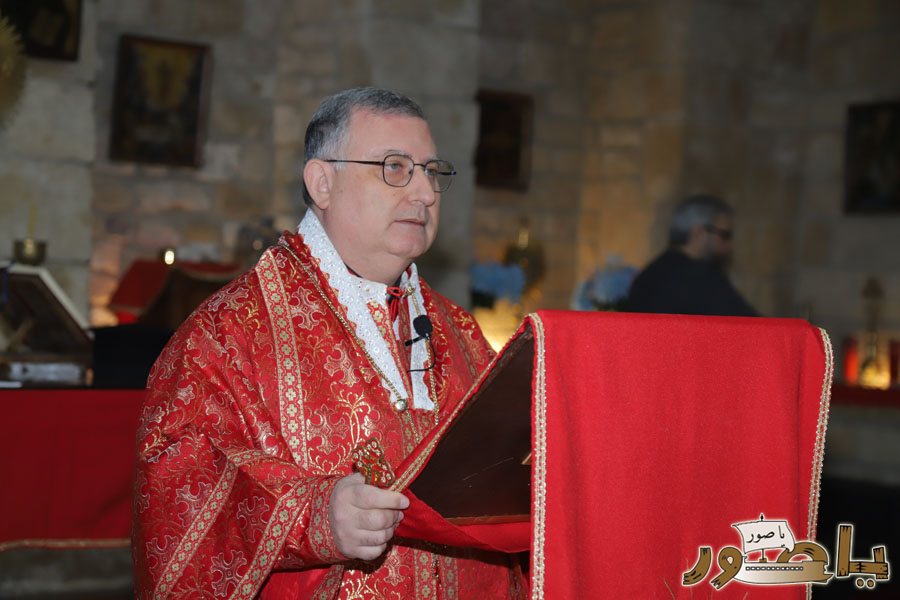 بالصور: قداس الميلاد المجيد في كاتدرائية القديس توما الرسول للروم الملكيين الكاثوليك في صور