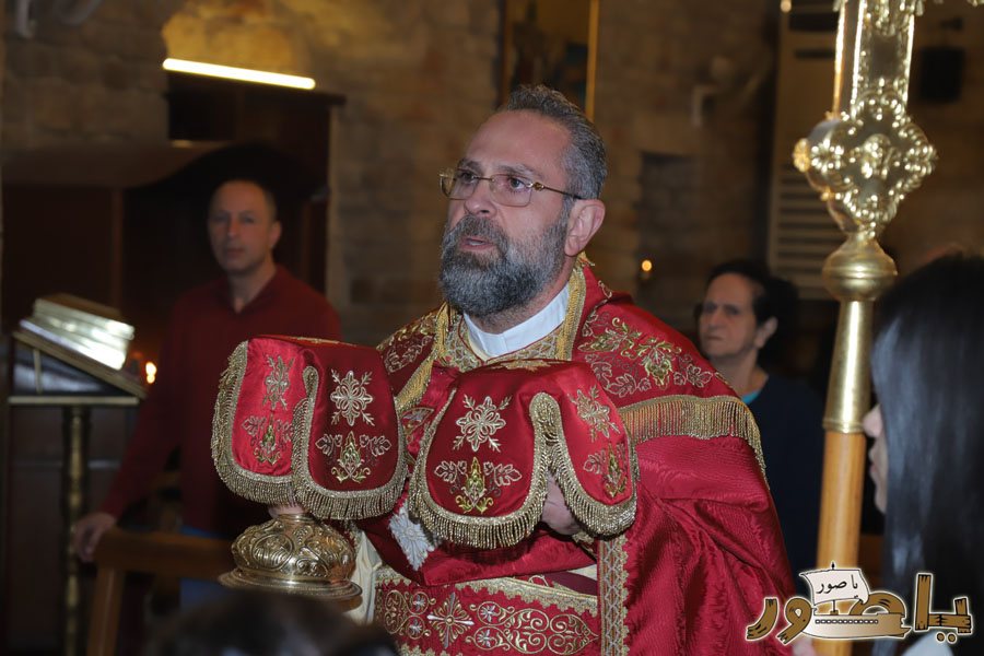 بالصور: قداس الميلاد المجيد في كنيسة القديس توما للروم الارثوذكس في صور