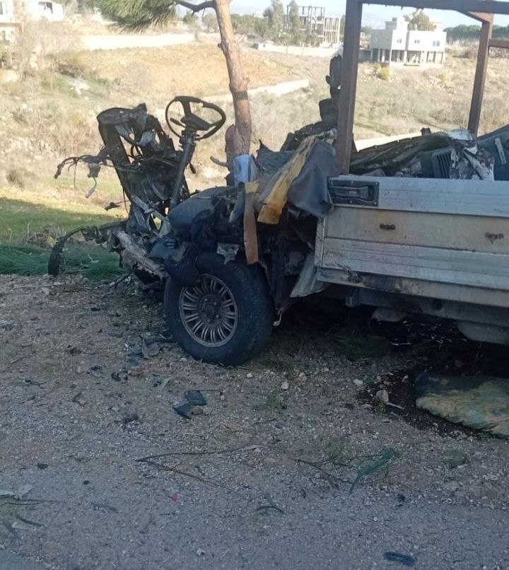 الطيران المسير يغير على بيك اب بين بلدتي صفد البطيخ ومجدل سلم