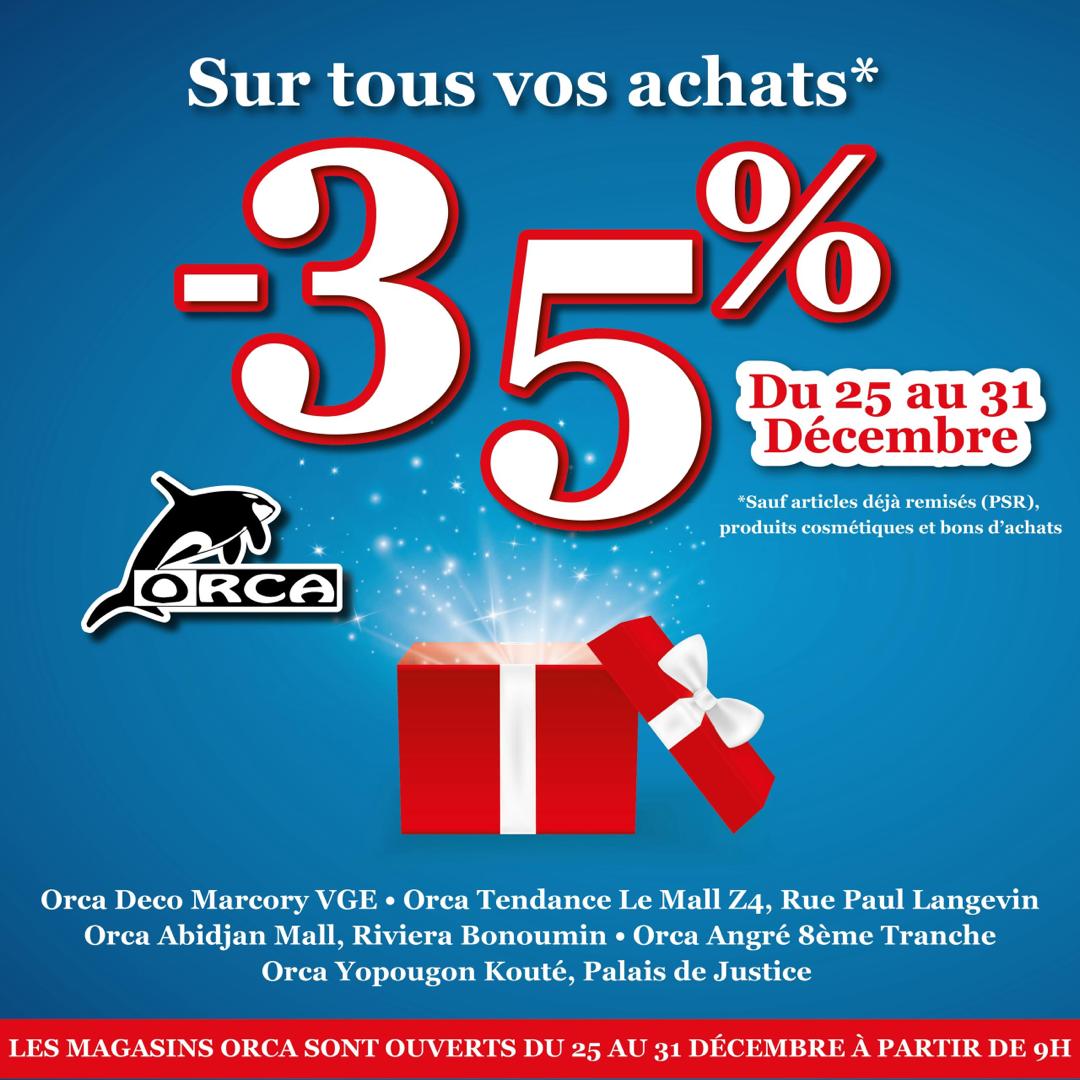 أبيدجان: احتفل بنهاية العام مع أوركا خصم ٣٥٪ بانتظارك!