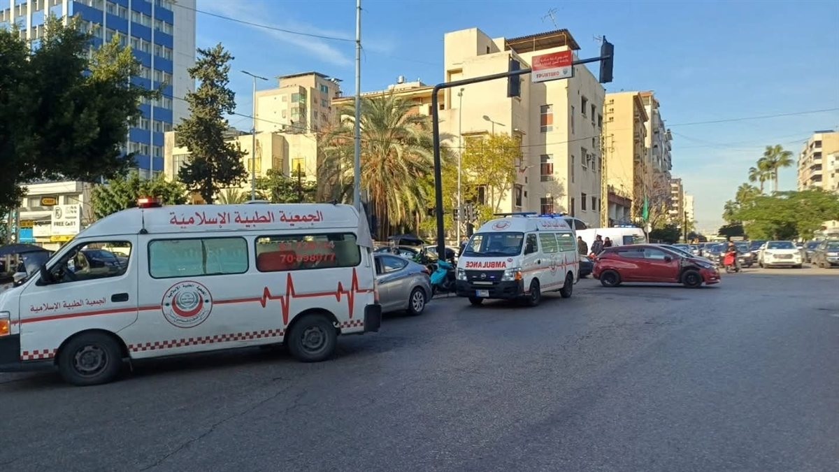 سقوط إصابتان نتيجة حادث صدم عند تقاطع ساحة إيليا صيدا