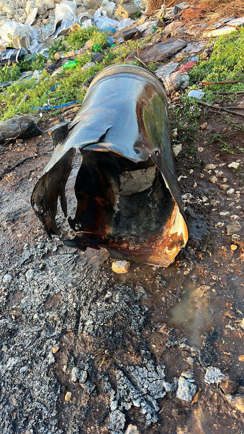 انفجار جسم غريب في منطقة النصار قرب بلدة دير قانون رأس العين.. واشتعال حريق!