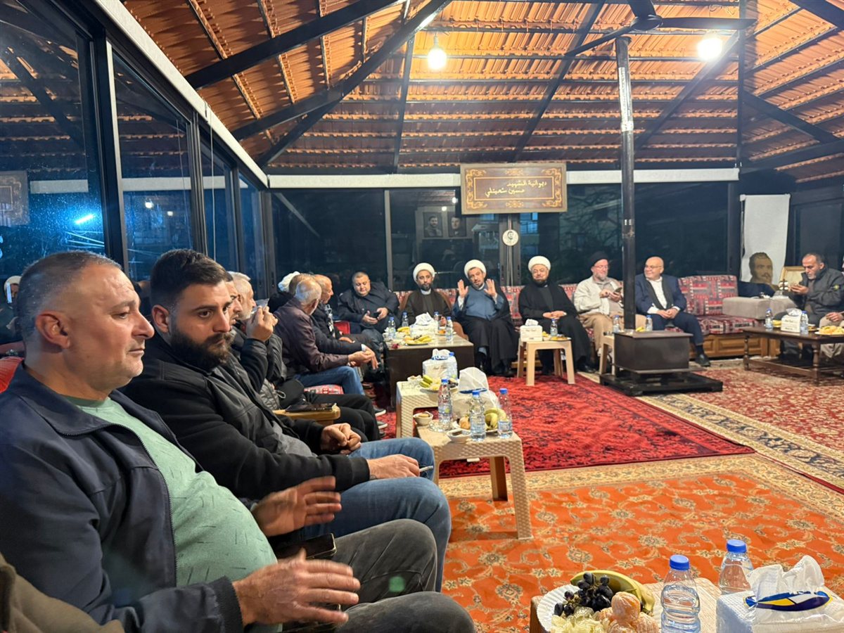 أمسية ثقافية في ديوانية الشهيد حسين شعيتلي في بلدة برج الشمالي