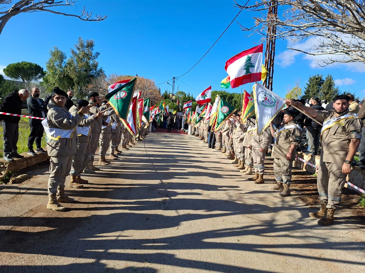 حركة أمل تودع رئيس جمعية رواد الرسالة الإسلامية وعضو المجلس الاستشاري المفوض العام الأسبق لجمعية كشافة الرسالة الاسلامية القائد الرسالي حسن حمدان بمأتم مهيب في بلدة أرنون