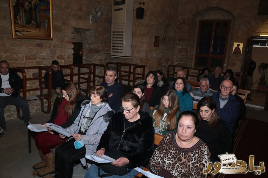 بالصور: صلاة وحدة الكنائس في كاتدرائية مار توما للروم الأرثوذكس في صور