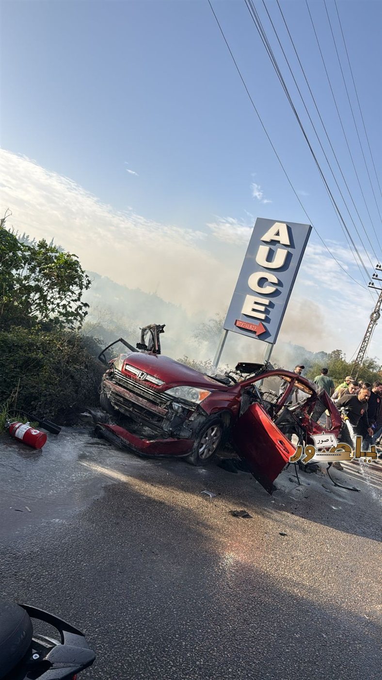 عاجل: مشاهد للاضرار من مكان الاستهداف في مدينة صور - طريق الثكنة