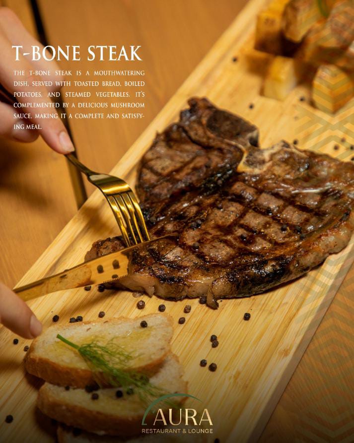 عند AURA RESTAURANT LOUNGE .. الذوق الأجواء والمتعة كلها بمكان واحد