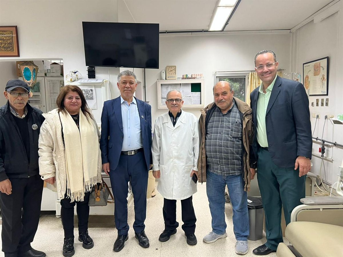 وفد اتحاد نقابات عمال فلسطين فرع لبنان يزور إدارة مستشفى دلاعة