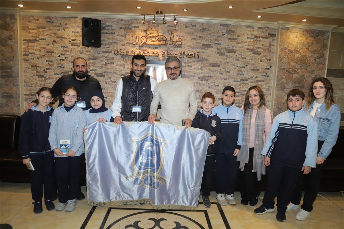 وفد من طلاب مدرسة صور الدولية TCS زار مجموعة يا صور مهنئا بحلول شهر رمضان المبارك