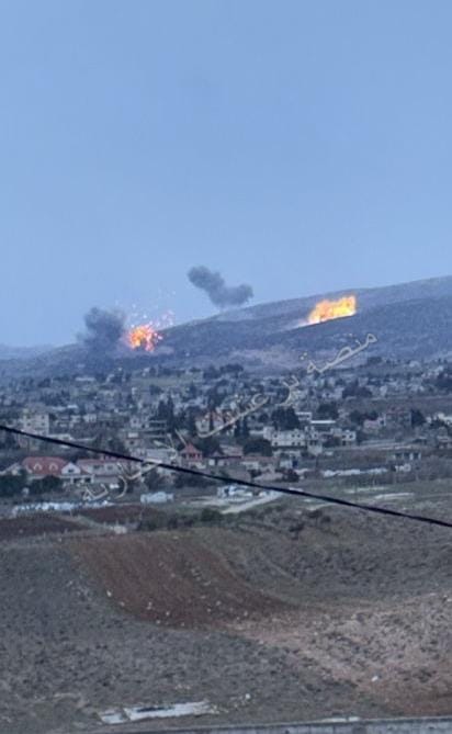 بالصور: سلسلة غارات عنيفة تهز البقاع