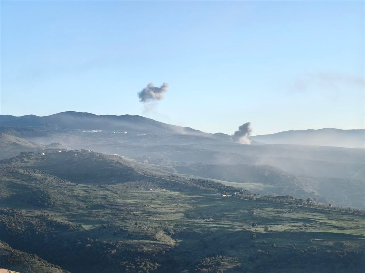 غارات منذ الصباح على المنطقة الواقعة بين بلدتي الريحان وسجد في منطقة اقليم التفاح