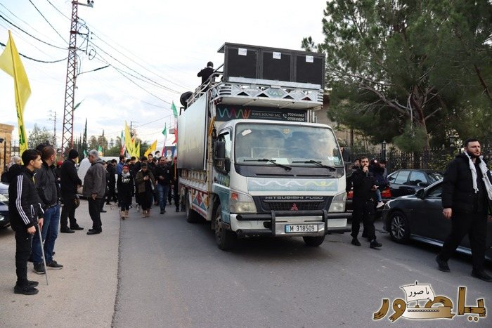 وقفة تضامنية ومسيرة حاشدة في دير قانون النهر تعظيما لشهادة الامام الخامنئي ونصرة للجمهورية الاسلامية