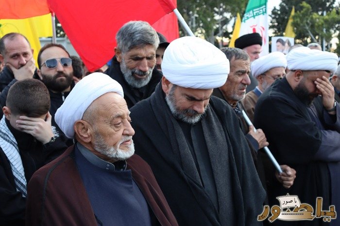 وقفة تضامنية ومسيرة حاشدة في دير قانون النهر تعظيما لشهادة الامام الخامنئي ونصرة للجمهورية الاسلامية