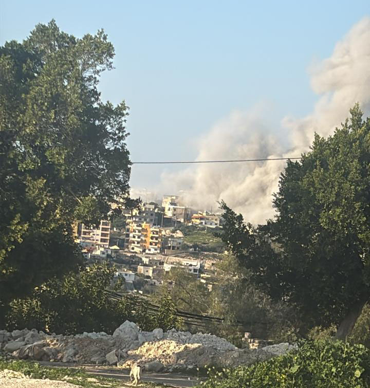 غارة عنيفة استهدفت بلدة طيردبا وقد تحركت فرق الاسعاف نحو المكان المستهدف