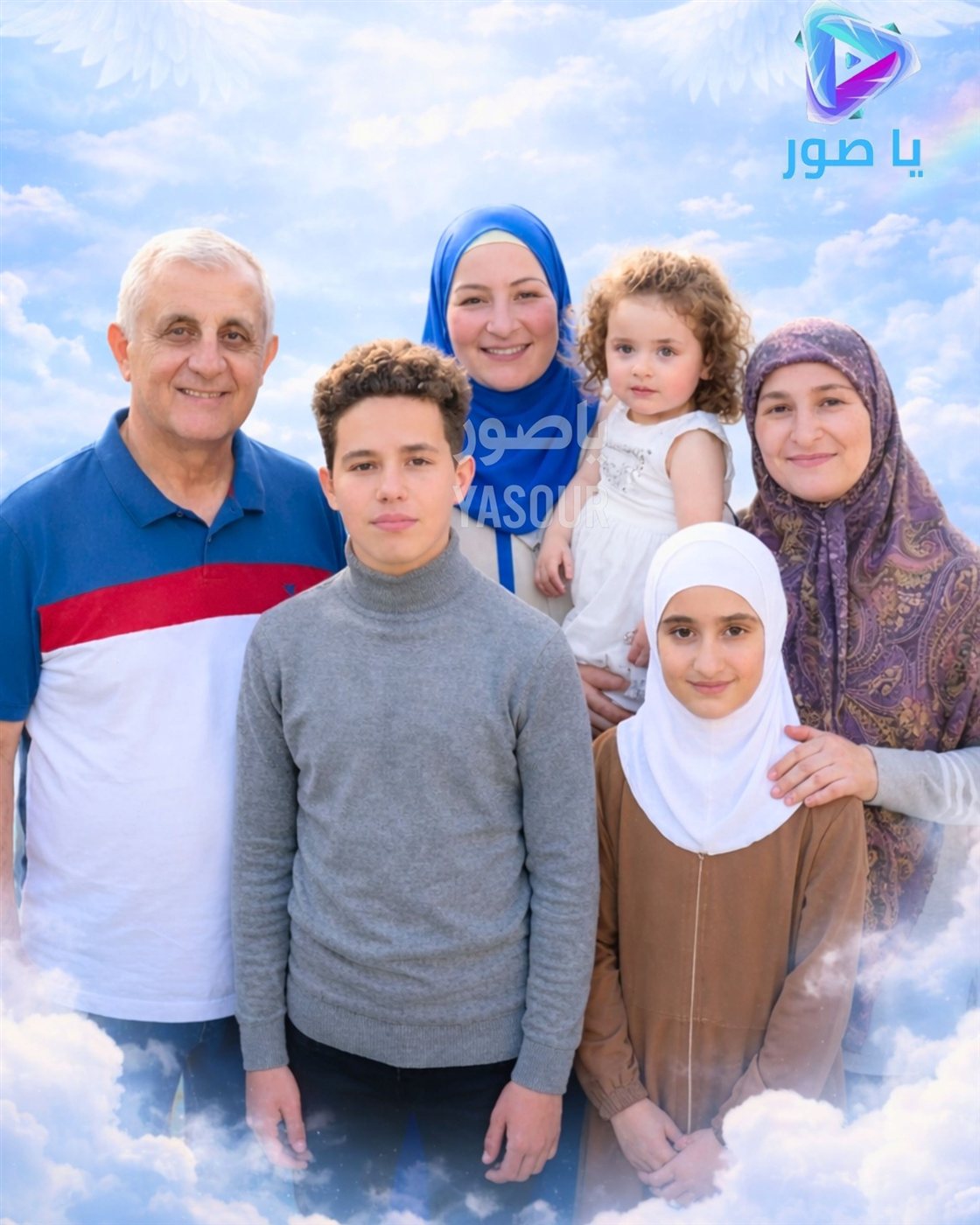 افراد عائلة آل صالح الذين ارتقوا في الغارة على مدينة صور