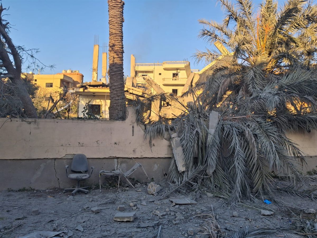 مشاهد صباحية للدمار جراء الغارات الأخيرة على بلدة أنصارية بعد انذارها امس