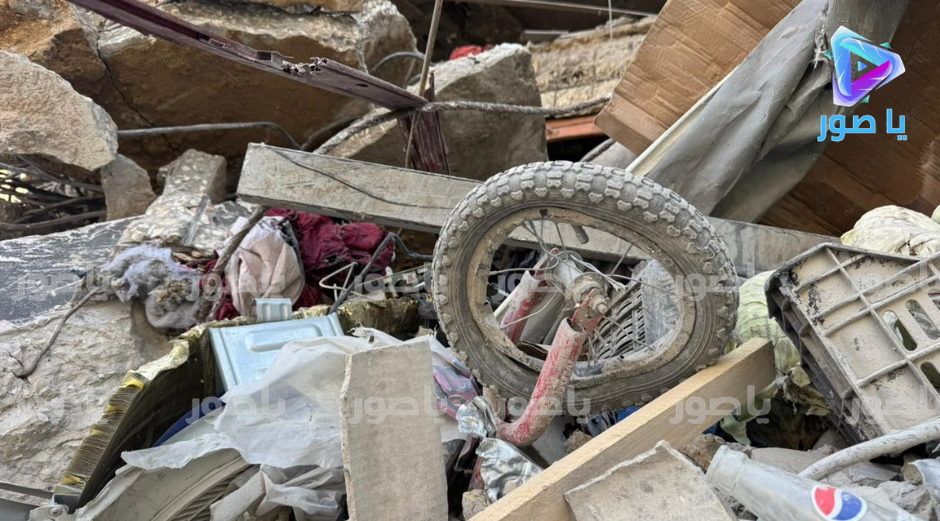 هكذا بدت ساحة العين في بلدة برج الشمالي - صور صباح اليوم بعد الغارات العنيفة