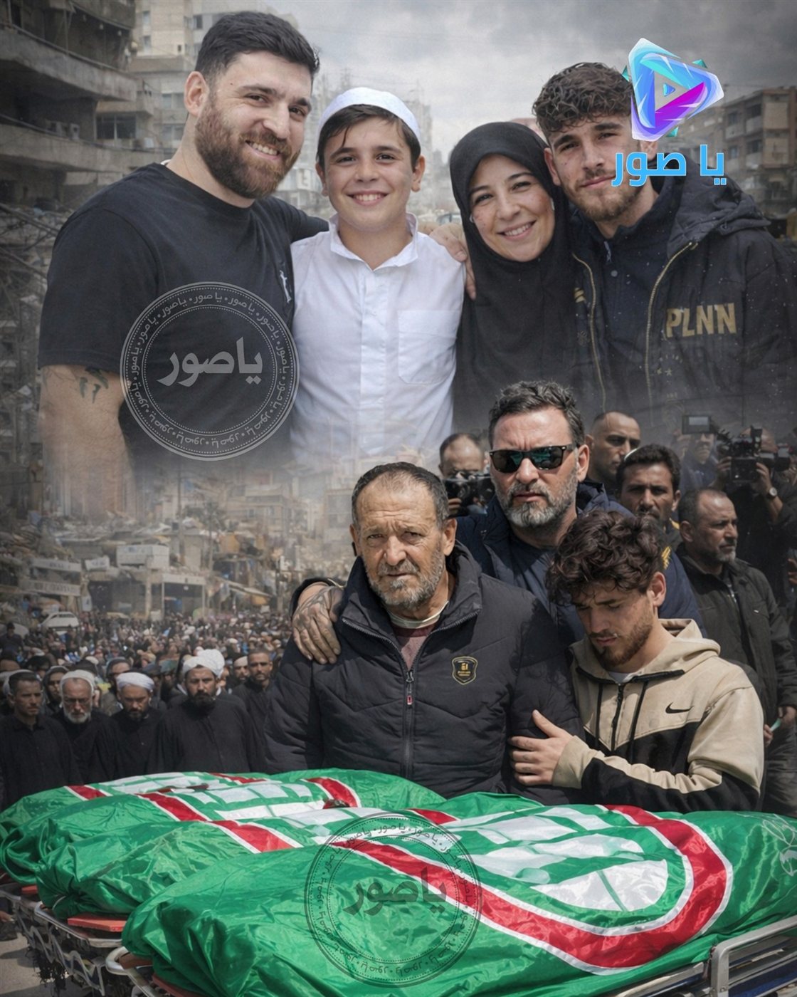 تشييع حزين في برج الشمالي للحاجة فاطمة بديع عواضة وأولادها