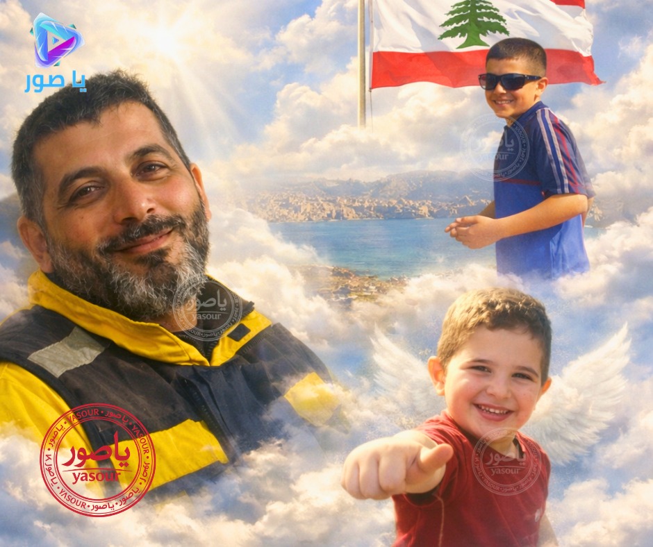 ارتقاء افراد عائلة من آل الصغير مؤلفة من أب وأم وطفلين جراء الغارة في بلدة القنطرة