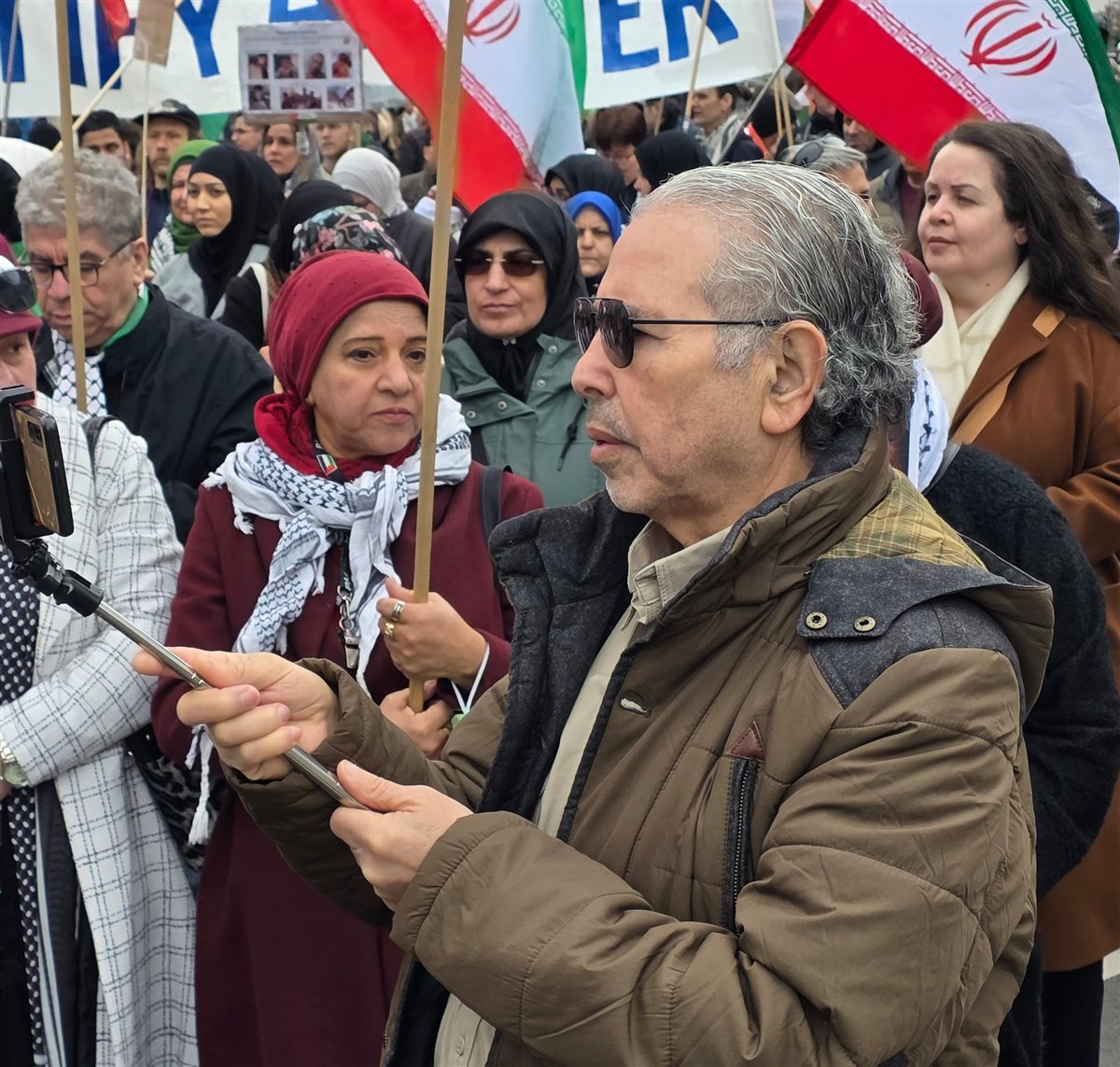 مظاهرة جماهيرية حاشدة في برلين تضامنا مع فلسطين وإيران ولبنان