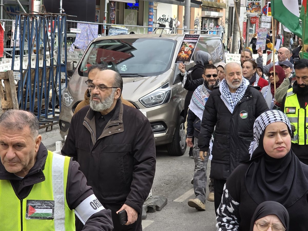 مظاهرة جماهيرية حاشدة في برلين تضامنا مع فلسطين وإيران ولبنان