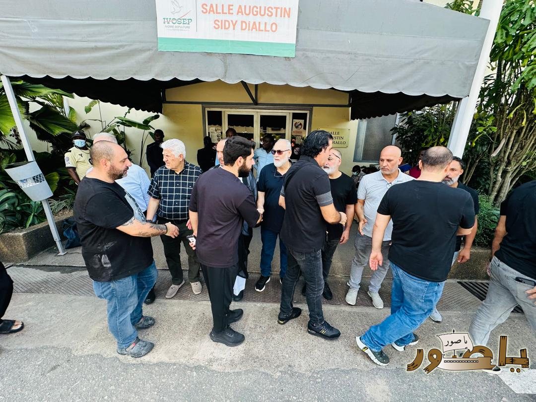 بالصور من أبيدجان: تشييع فقيد الشباب إبراهيم نمر قاسم