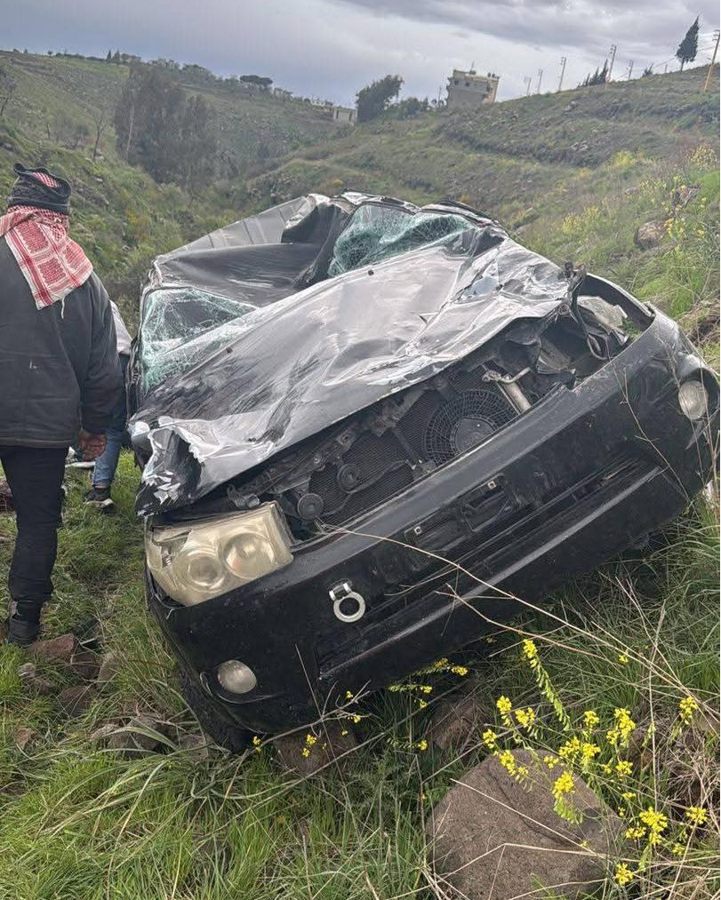 وفاة الشاب احمد دياب جراء تدهور سيارته في منحدر على طريق البيرة في شمال لبنان