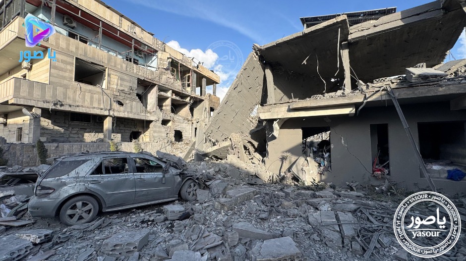 دمار كبير في الغارتين على بلدة السكسكية