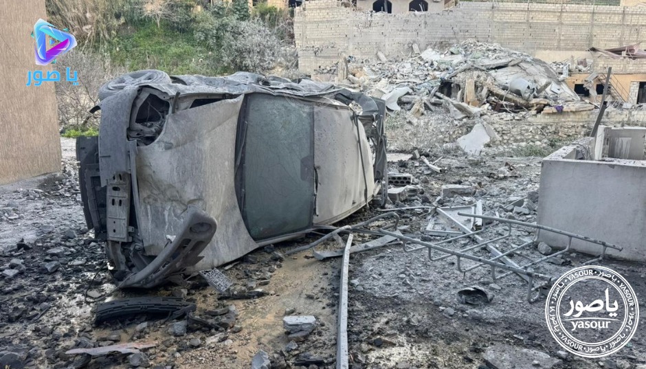 دمار كبير في الغارتين على بلدة السكسكية