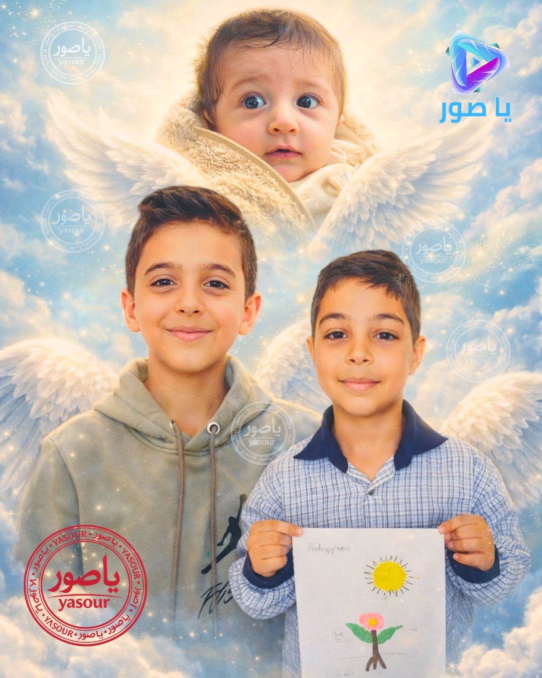 في الغارات على السكسكية هذا اليوم ارتقى طفل رضيع وطفلين صغيرين