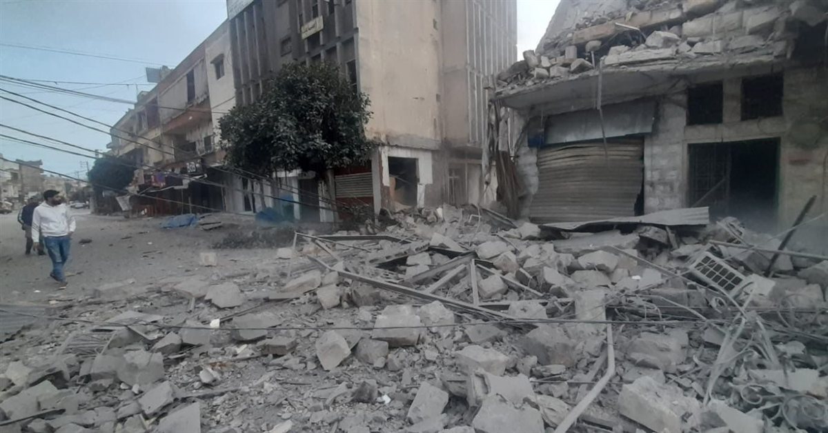 صور من الدمار في النبطية