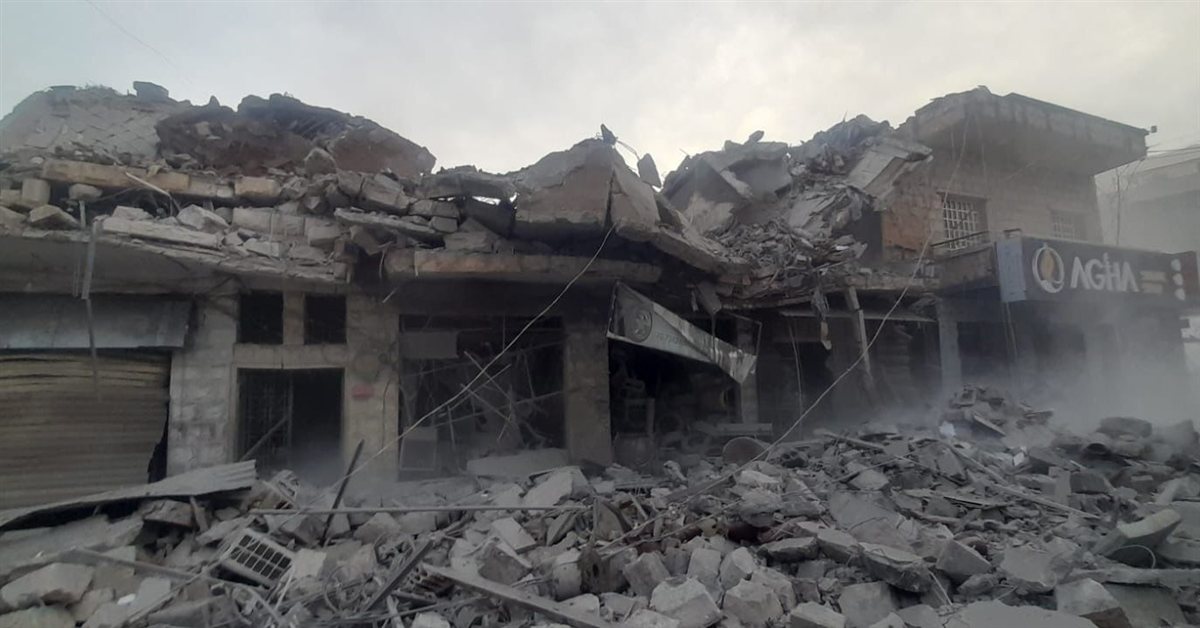 صور من الدمار في النبطية