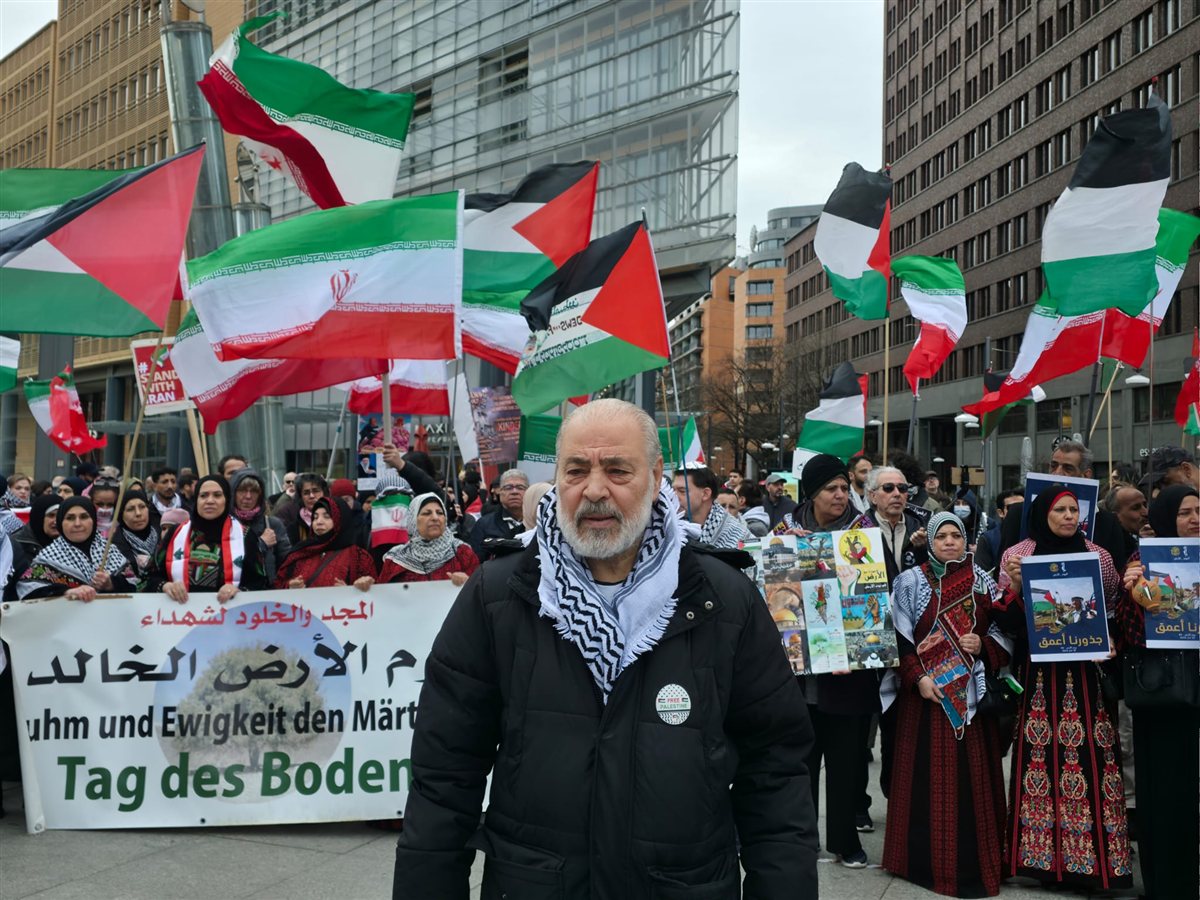 وقفة جماهيرية حاشدة في برلين إحياء للذكرى الخمسين ليوم الأرض