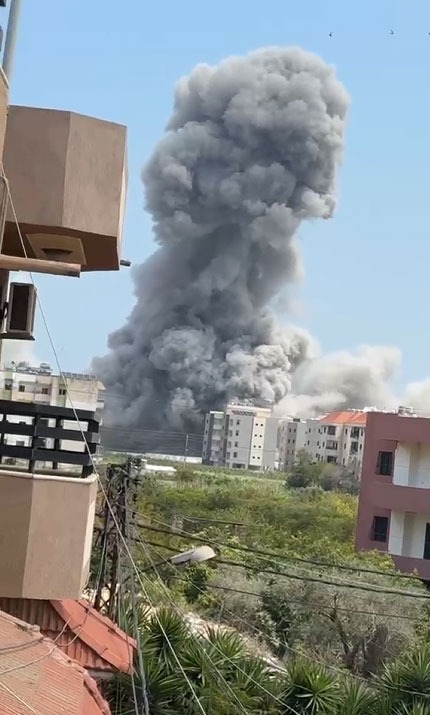 محيط مستشفى حيرام استهدفت مبنى 2