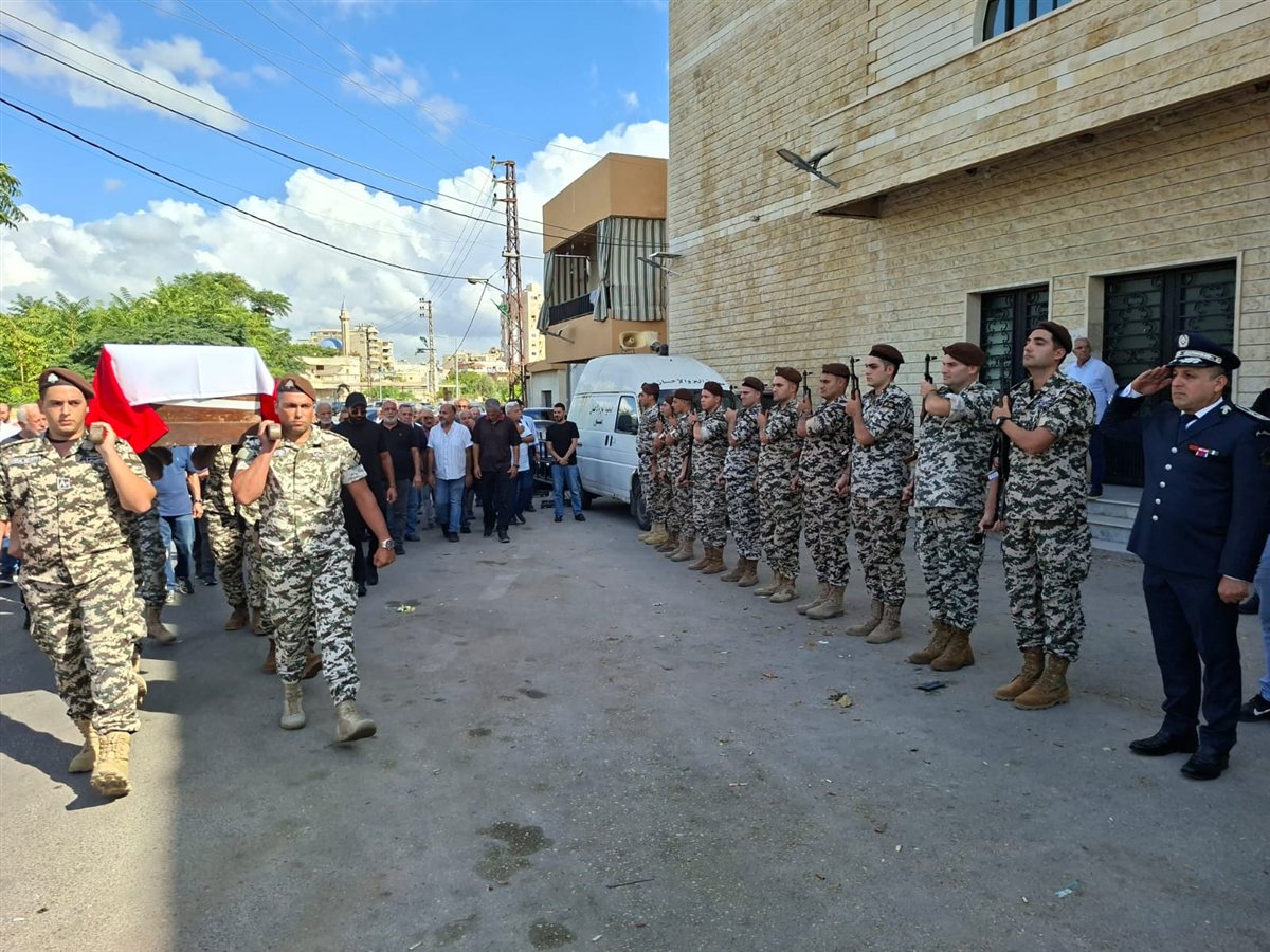 تشييع المقدم وفاء برجي في صور