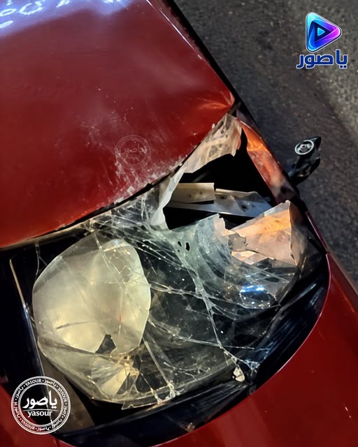 السيارات مجدداً تحت مرمى الصخور