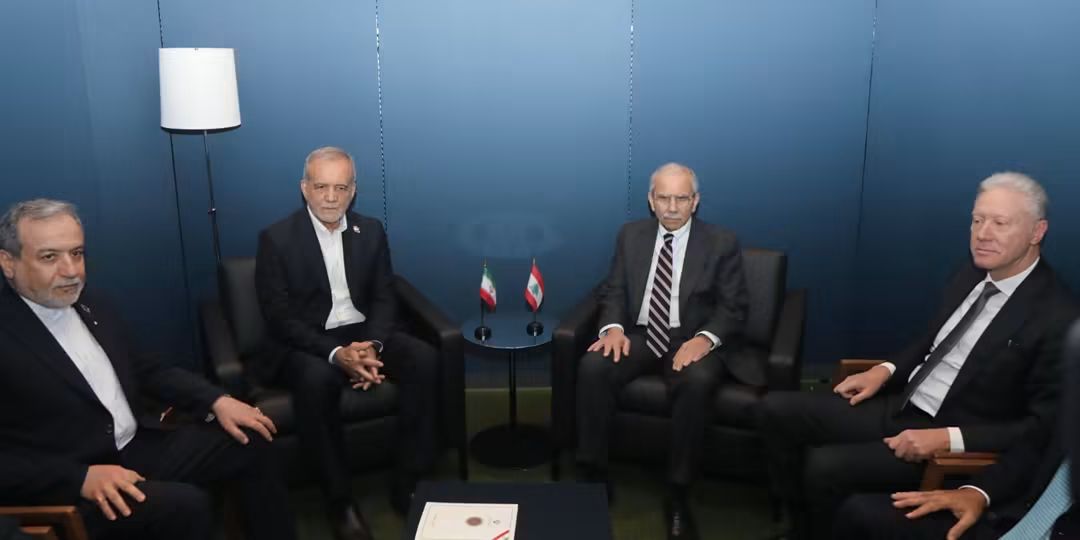 الرئيس سلام يلتقي الرئيس بزشكيان بحضور وزيري الخارجية رجي وعراقجي