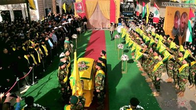 حزب الله يُشيّع الشهيد السعيد على طريق القدس المجاهد علي فوزي أيوب