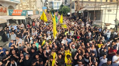 تشييع حاشد للشهيد على طريق القدس محمد فران في النبطية
