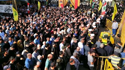 تشييع حاشد للشهيد على طريق القدس محمد حسن بيضون في حبّوش الجنوبية