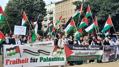 وقفة اعتصام لأجل فلسطين في العاصمة برلين