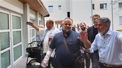 لقاء وائل دحدوح مع أبناء الجالية الفلسطينية والعربية في برلين